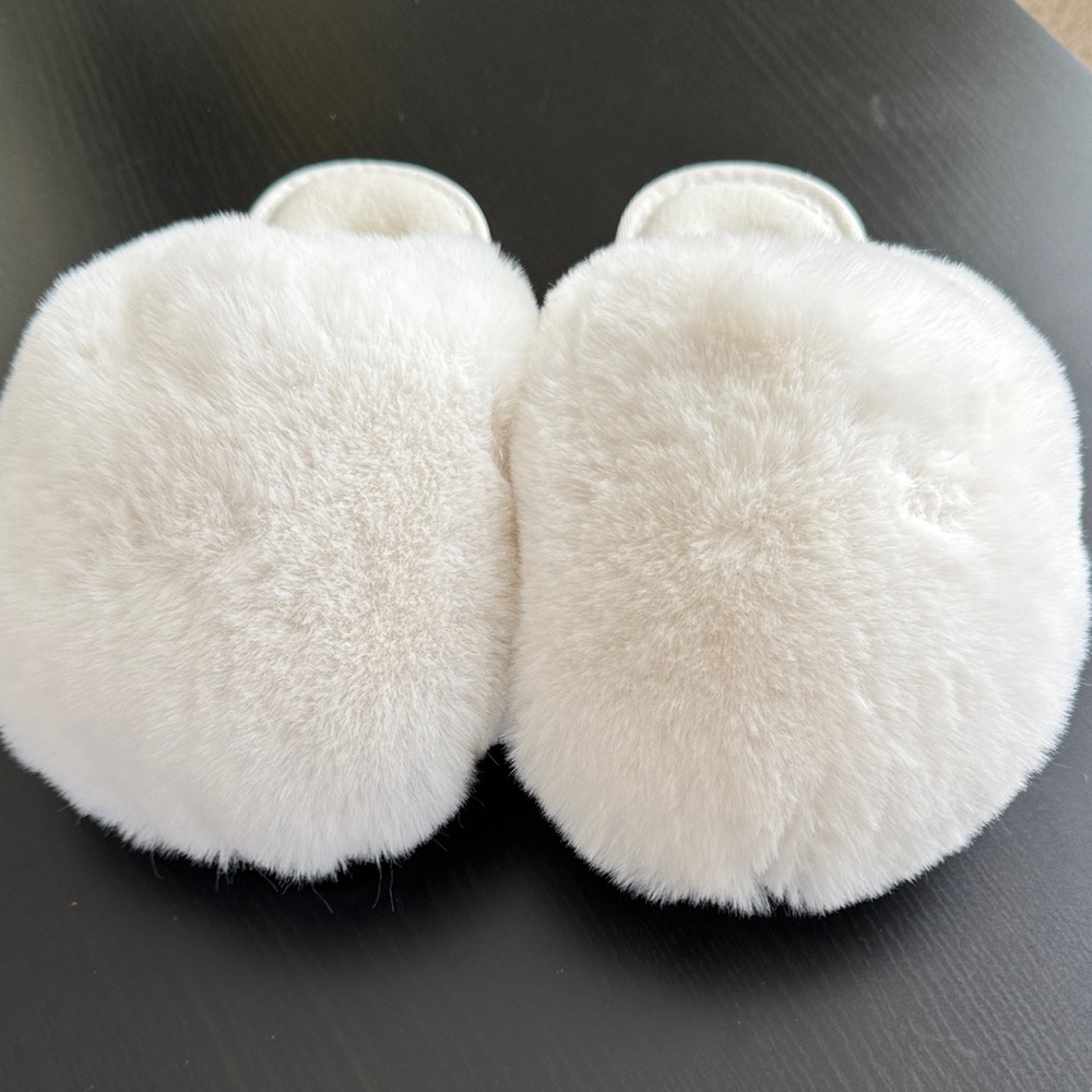 Free People Snowball Faux Fur Slipper in Snow White Size 38 - NEW - Picture 4 of 8